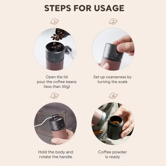 Manual Coffee Grinder _ Stainless Grind Coffee